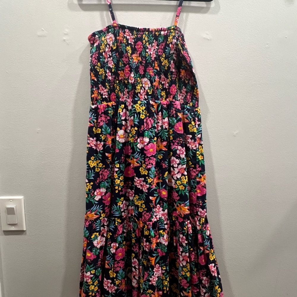 J. Crew Multicolor Floral A-Line Skirt